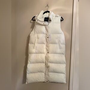 Avilego Longline Puffer Vest | NWT | Cream | Medium